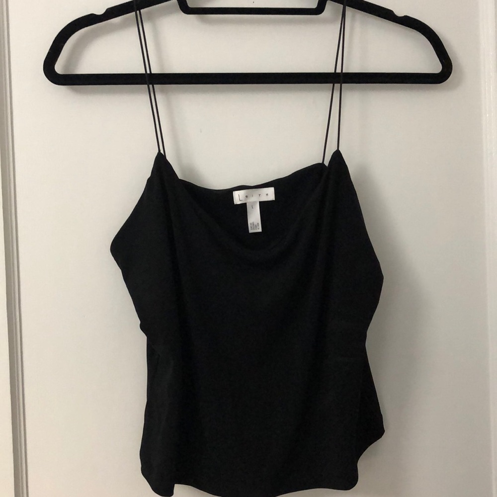 Black cowel neck tank